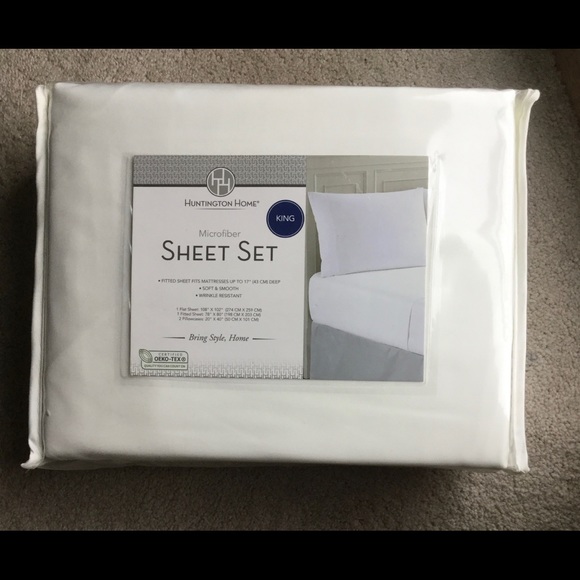Huntington Home Bedding Microfiber King Size Bed Sheet Set Poshmark